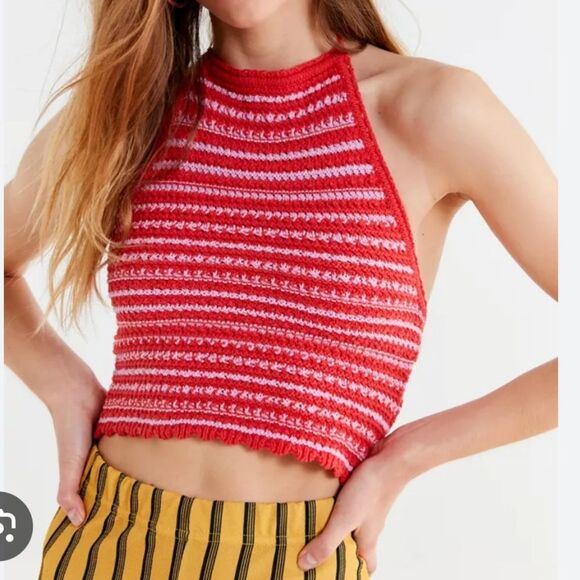 Urban Outfitters Crochet Crop Top Small - Picture 1 of 8